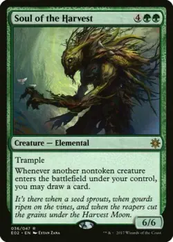 1x SOUL OF THE HARVEST - Elemental - Ixalan - MTG - NM - Magic the Gathering - Image 1