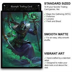 Venomskull - The Risen Plague - MTG Size - 100 Smooth Matte Card Sleeves - Image 2
