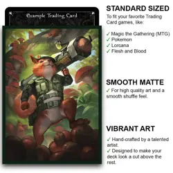Sgt. Spriggsly - Acorn Commander - MTG Size - 100 Smooth Matte Card Sleeves - Image 2