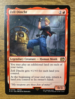 Magic MTG Final Fantasy Zell Dincht #170 FIN *NON-FOIL* Rare - Image 1