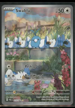 2023 Scarlet & Violet Series - Paradox Rift Swablu Illustration Rare #213 - Image 1