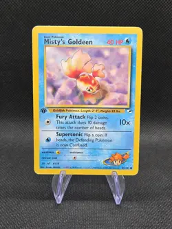 Misty's Goldeen 85/132 2000 Gym Heroes 1st Edition Pokemon Common See Pics - Image 1