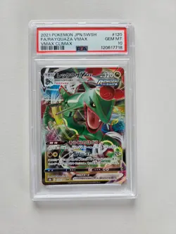 PSA 10 Rayquaza VMAX Climax 120/184 - Japanese Pokemon TCG GEM MINT - Image 1
