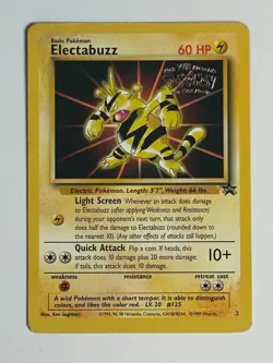 Electabuzz Promo #2 - WB Pokemon Movie Black Star Promo 1999 - VG - Image 1