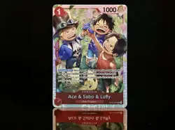 Ace & Sabo & Luffy OP13-007 SR - One Piece Carrying On His Will (OP13) - Image 1