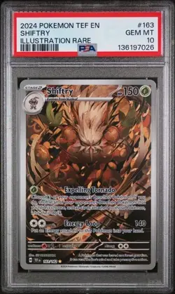 2024 Shiftry #163 Illustration Rare PSA 10 Pokemon Card - Image 1