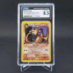 CGC 8.5 Dark Charizard Team Rocket 1st Edition 21/82 Pokemon Card WOTC - Image 1