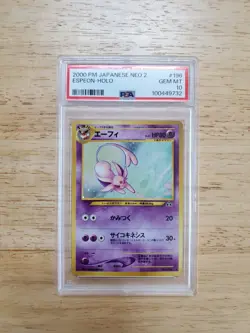 Pokemon PSA 10 GEM MINT 2000 Espeon Japanese Neo Discovery Holo Card - Image 1