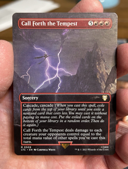 MTG Call Forth the Tempest Borderless NM Non-foil - Image 1