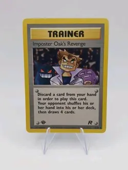 Imposter Oak's Revenge 76/82- 1st Edition Team Rocket Set Pokemon TCG Card G106 - Image 1