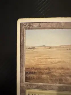 Savannah MTG Magic the Gathering Revised Edition Rare Dual Land MP - Image 3