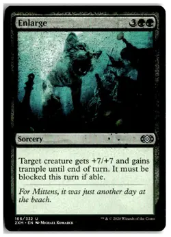 MTG Enlarge - Double Masters Misprint Lightly Played English - Image 1