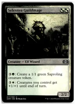 MTG Selesnya Guildmage - Double Masters Misprint Lightly Played English - Image 1