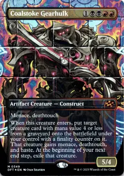 Coalstoke Gearhulk FOIL BORDERLESS Aetherdrift Magic MTG NM - Image 1