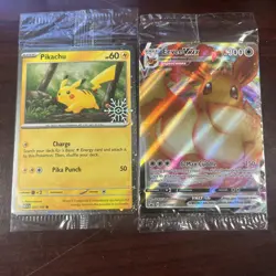 Pokemon SEALED PROMOS Mimikyu, Tornadous, Pikachu, and Eeve lot - Image 3