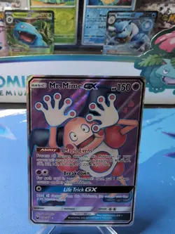Pokemon Mr. Mime GX (Full Art) 156/168 Sm-Celestial Storm Holo - NM - Image 1