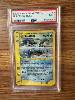 2002 Pokemon Expedition Blastoise Holo 4/165 PSA 9 - Image 1