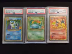 2021 Pokemon Thai 25th PSA10 Set Blastoise Venusaur Charizard Trio Anniversary - Image 1