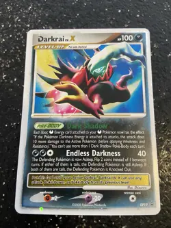 Pokemon TCG Darkrai LV.X DP19 Diamond and Pearl Holo - Image 1