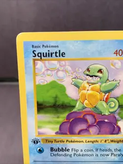 Pokemon TCG Squirtle 63/102 Base Set 1st Edition Shadowless 1999 VTG WOTC MP - Image 2