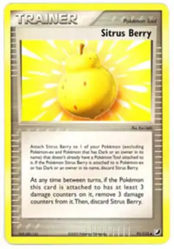 Pokemon - Sitrus Berry - 91/115 - Uncommon - EX Unseen Forces - NM - Image 1