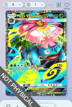 Pokemon TCG POCKET - Mega Venusaur Full Art 2⭐, Crimson Blaze, English - Image 1