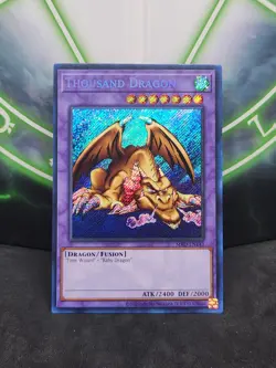 Yugioh Thousand Dragon MRD-EN143 25th Anniversary Secret Rare NM - Image 1