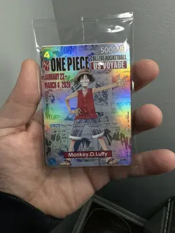One Piece Monkey D. Luffy College Basketball US Voyage Promo Card P-055 - Image 1