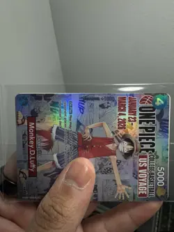 One Piece Monkey D. Luffy College Basketball US Voyage Promo Card P-055 - Image 3