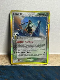 Beedrill 1/113 Holo Rare EX Delta Species 2005 Pokemon Card HP - Image 1