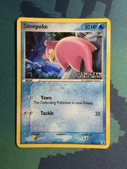 Slowpoke 83/113 Reverse Holo EX Delta Species Stamped Foil Pokemon Card MP - Image 2