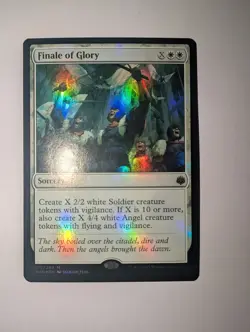 MTG War of the Spark Finale of Glory Foil Card Near Mint Condition - Image 1