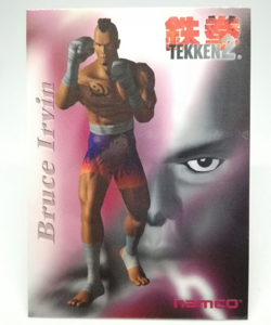 039 Bruce Irvin Tekken 2 Namco Official Collection Cards trading Videdo GAME - Image 1