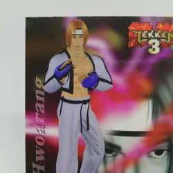 064 HWOARANG TEKKEN3 Namco Official Collection Card EPOCH Japan PS geme - Image 2