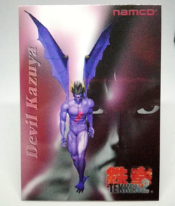 044 Devil Kazuya Tekken2 Namco Official Collection Cards memori trading Videdo - Image 1