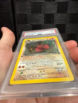 PSA 9 Dark Dugtrio 6/82 1st Edition Team Rocket Holo Pokemon Card Graded - Image 3