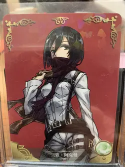 Goddess Story Mikasa Ackerman Attack on Titan Rare! Pack Fresh Cute Card! - Image 1