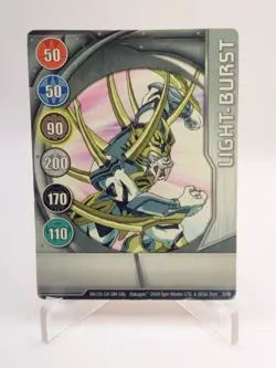 Light-Burst 3/48 BA135 Bakugan Battle Brawlers Silver Gate Card HP - Image 1
