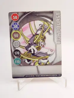 Light-Burst 3/48 BA135 Bakugan Battle Brawlers Silver Gate Card HP - Image 3