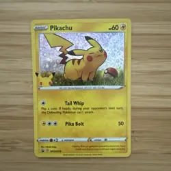 Pikachu SWSH039 General Mills US Black Star Promo 25th Stamped Pokemon Card Mint - Image 1