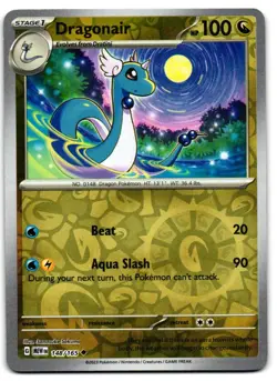 Dragonair 148/165 - 151 Uncommon Pokemon TCG Reverse Holo - LP Card - Image 1