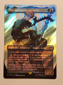The Wandering Minstrel Surge Foil - NM MTG Final Fantasy - Image 1