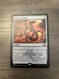 Magic the Gathering MTG Ruby Medallion Near Mint - Image 2