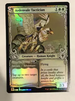 Ardenvale Tactician NM Foil Showcase Throne of Eldraine MTG - Image 1