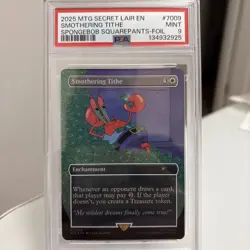 Smothering Tithe Rainbow Foil SpongeBob Secret Lair Drop Graded 9 PSA - Image 1