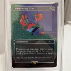 Smothering Tithe Rainbow Foil SpongeBob Secret Lair Drop Graded 9 PSA - Image 2