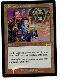 Quicksilver Amulet -- MTG (SP+ Quality FOIL) - Urza's Legacy - See pics/scans! - Image 1