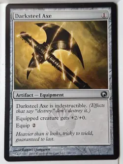 Darksteel Axe - Scars of Mirrodin - Magic the Gathering MTG Nice! - Image 1