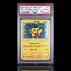 ▸ Special Delivery Pikachu | Pokemon Center Promo | Holo | SWSH074 | PSA 8 - Image 1