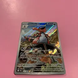 2025 Krookodile 137/086 Illustration Rare Pokemon TCG SV: Black Bolt - Image 3